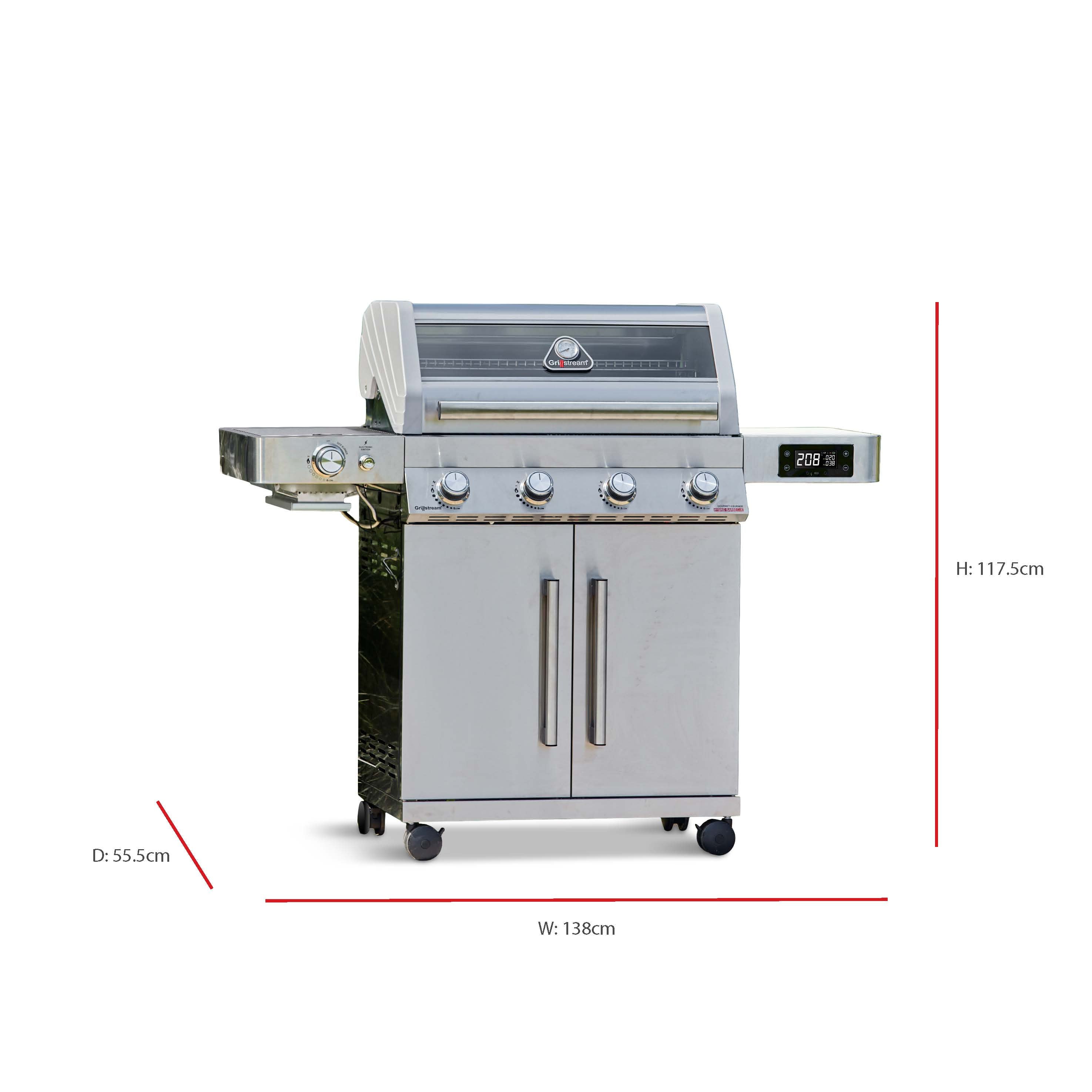 Gourmet 4 Burner Barbecue With SmartGrill Technology Grillstream